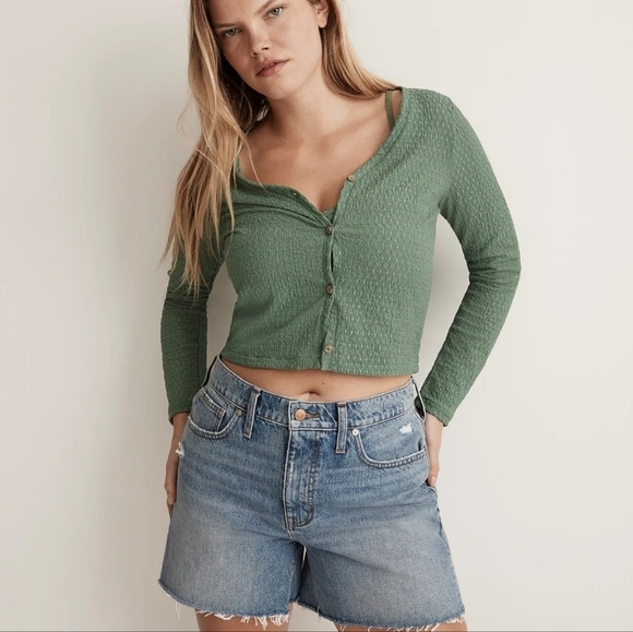 Madewell Krinket Cardigan, Green, Sz XL - Picture 1 of 12